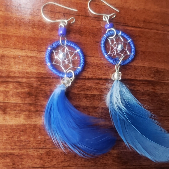 Handmade | Native American Dream Catcher Earrings - Picture 5 of 8